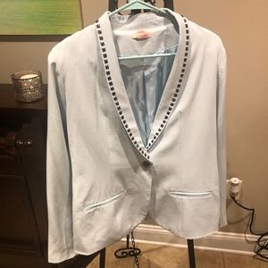 Candalite light blue blazer with studs